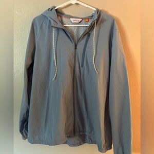 Orvis Blue Hooded Rain/ Wind Jacket